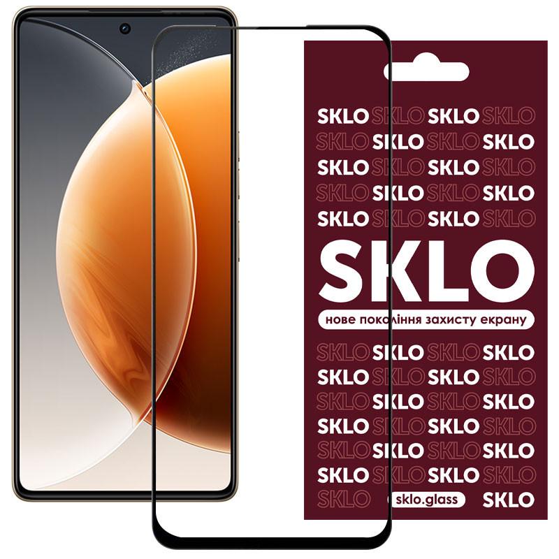 Протиударне захисне скло SKLO 3D для TECNO Camon 30 (CL6) Чорний