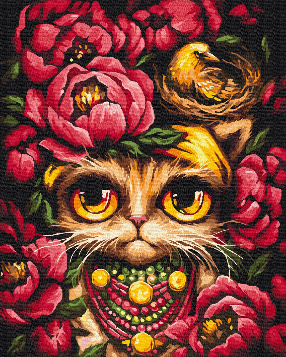 Картина по номерам Brushme Грустная Киця 40x50 см (BS54144) Картина по номерам Brushme Грустная Киця 40x50 см (BS54144)