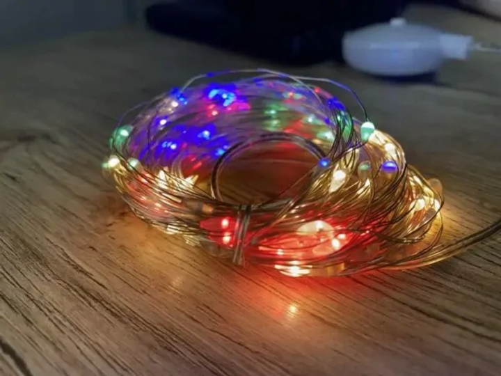 Гирлянда-провод музыкальная SF-4 USB RGB прозрачная проволока 10 м Разноцветный (23058537) - фото 5