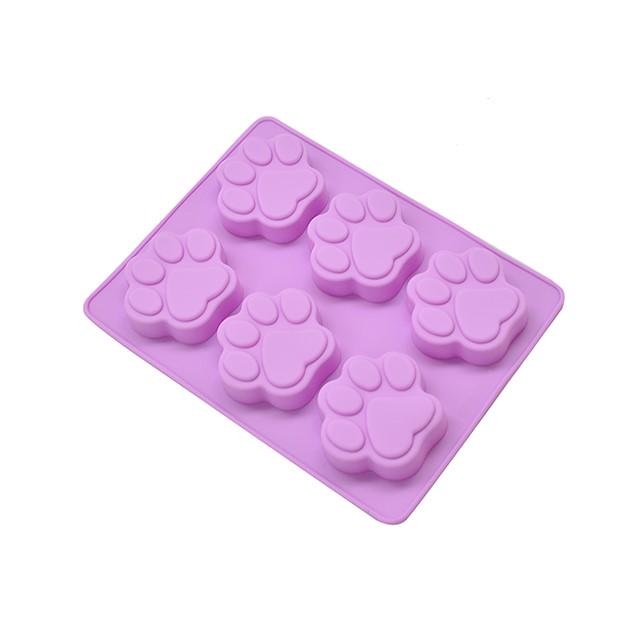 Форма для выпечки силиконовая Следы 18,5х14х2 см 6 шт. (AN013087)