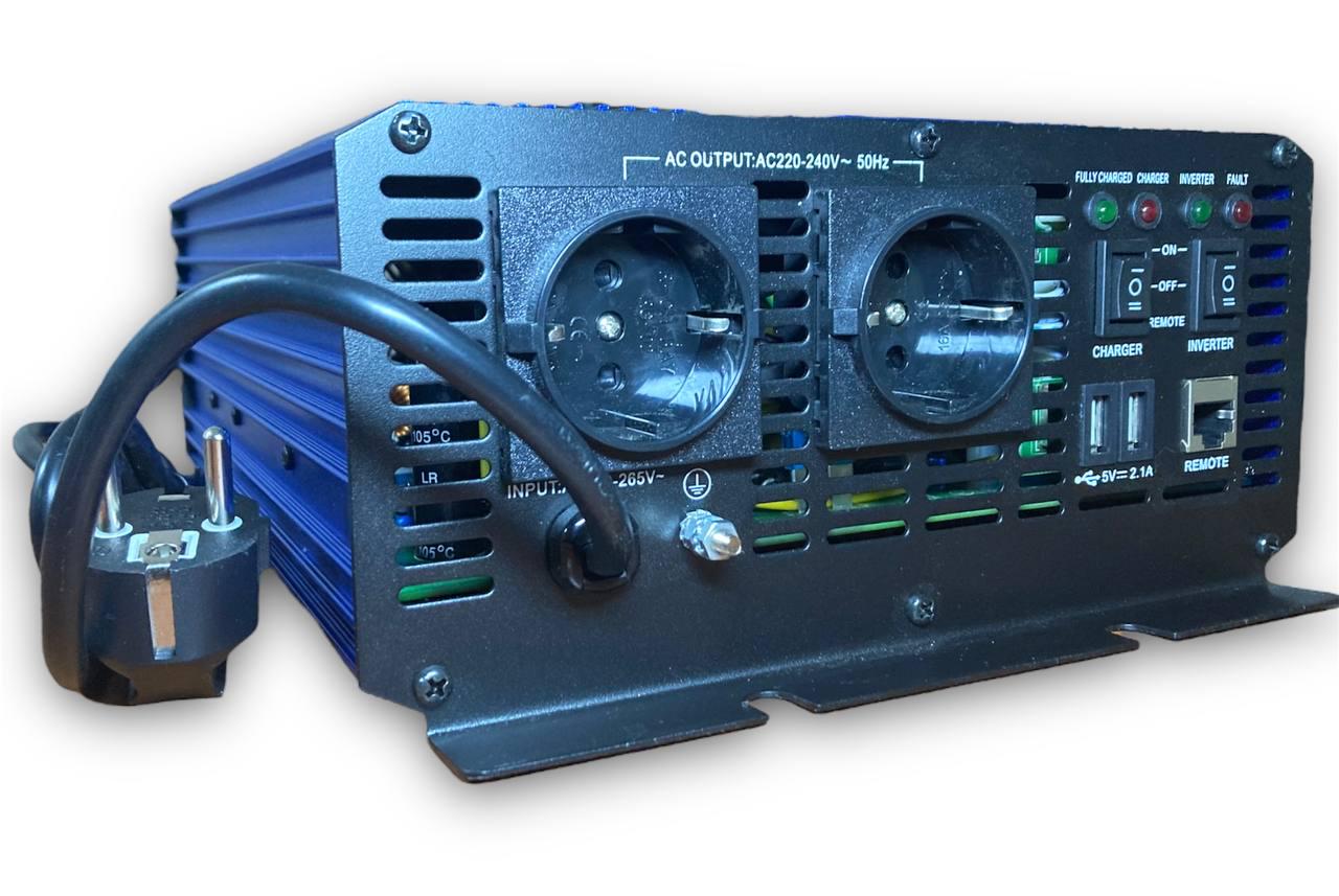 Перетворювач автомобільного струму TommaTech UT 1000 Вт чистий синус (79679) - фото 10 Перетворювач автомобільного струму TommaTech UT 1000 Вт чистий синус (79679) - фото 10