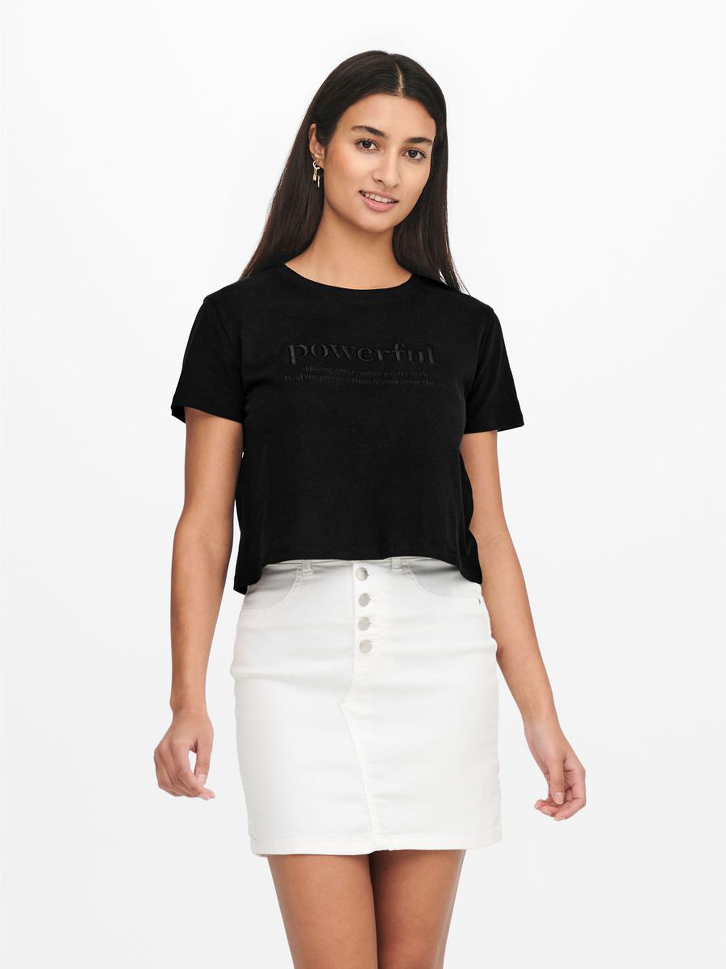 Футболка женская Only 15248321 XS Черный