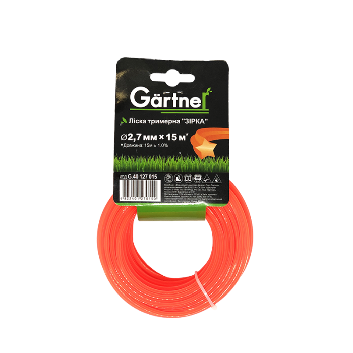 Леска для садовых триммеров Gartner Звезда 2,7 мм x 15 м (ab7f1ae6) Леска для садовых триммеров Gartner Звезда 2,7 мм x 15 м (ab7f1ae6)