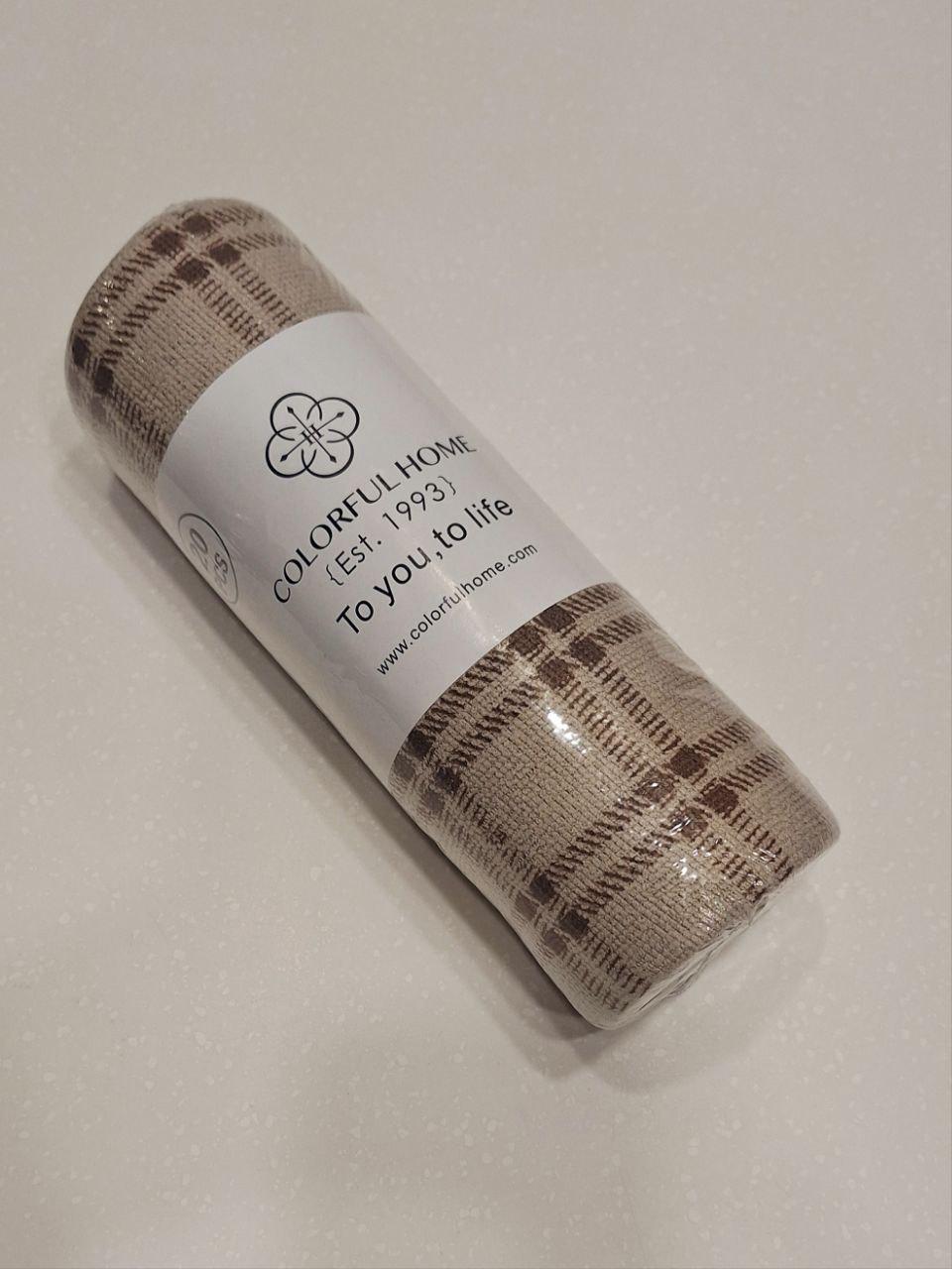 Рушник відривний Смужка з мікрофібри в рулоні 25х25 см Бежевий (1753)