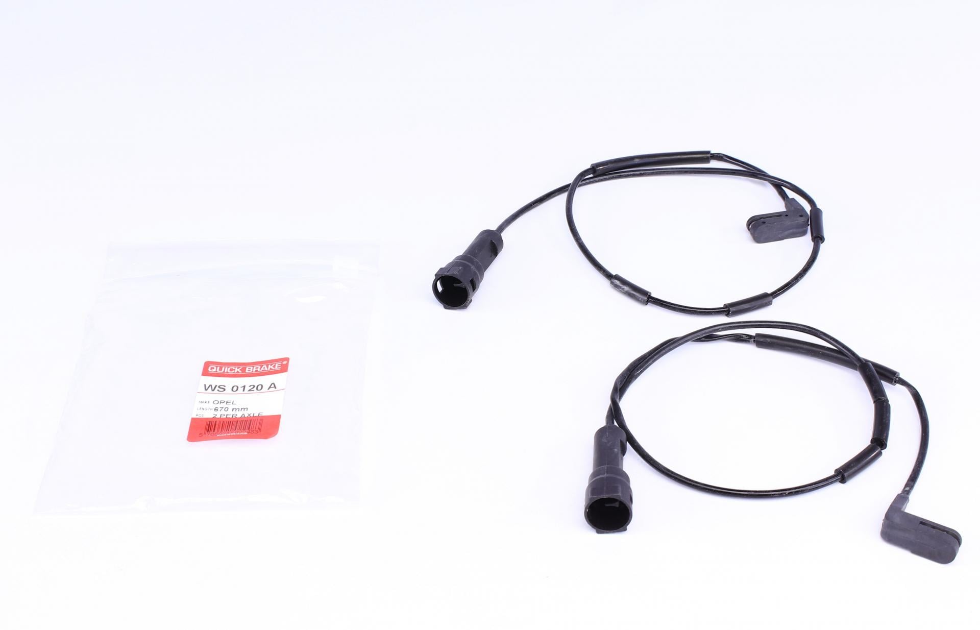 Датчик износа тормозных колодок передних Opel Vectra A/Daewoo Nexia 97 L 670 мм 2 шт. (WS 0120 A)