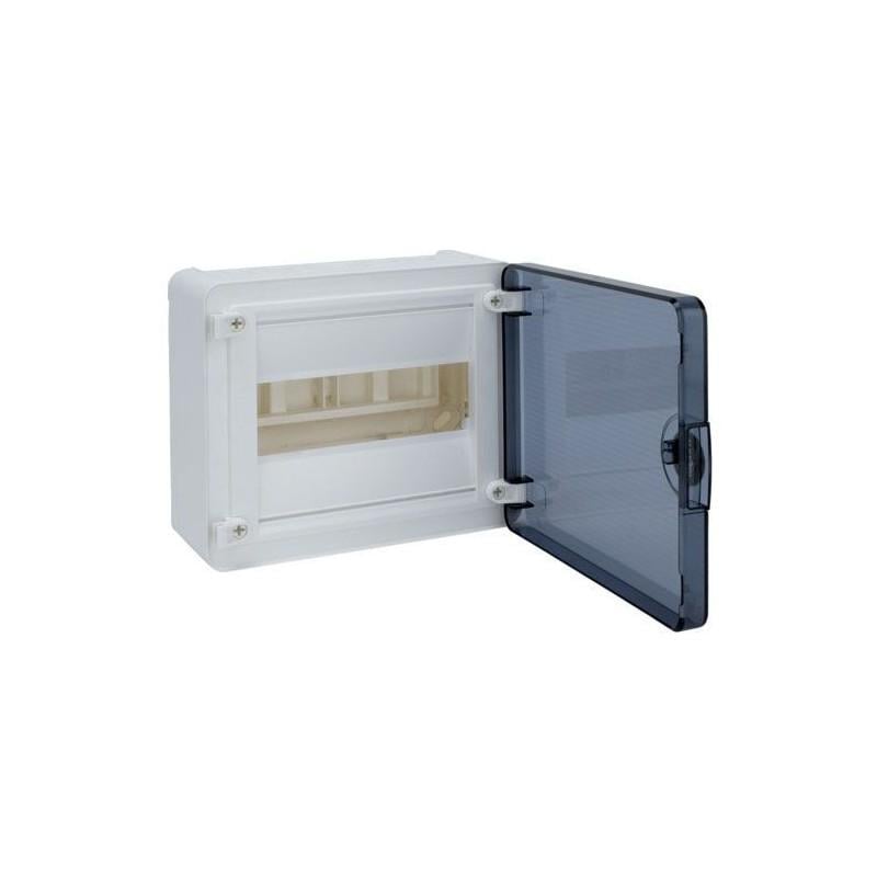 Щит модульный накладной Hager Golf для наружной установки с прозрачной дверцей на 8 модулей (VS108ТD)