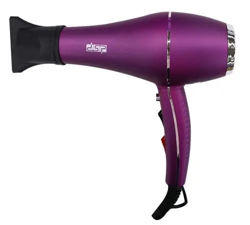 Фен для укладки волос DSP 30249 2200 Вт 2 режима работы 2 насадки Фиолетовый (3216363Од)