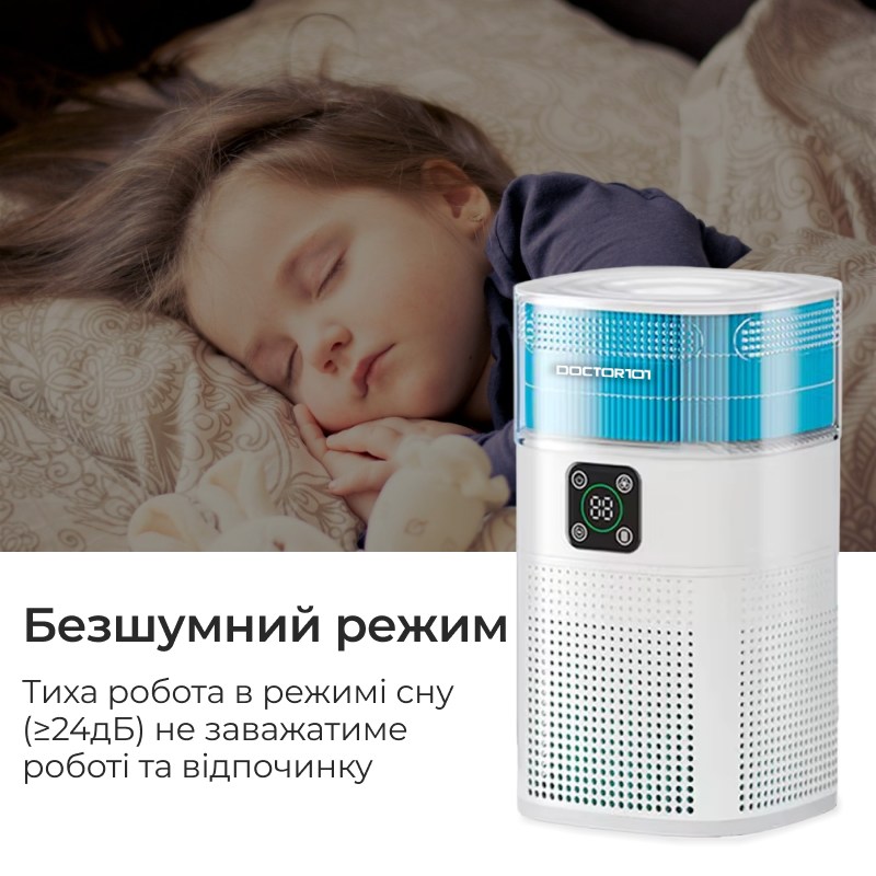 Очищувач повітря Doctor-101 Zean 2-в-1 з функцією зволоження з HEPA-фільтром (ZY1800JS) - фото 7 Очищувач повітря Doctor-101 Zean 2-в-1 з функцією зволоження з HEPA-фільтром (ZY1800JS) - фото 7