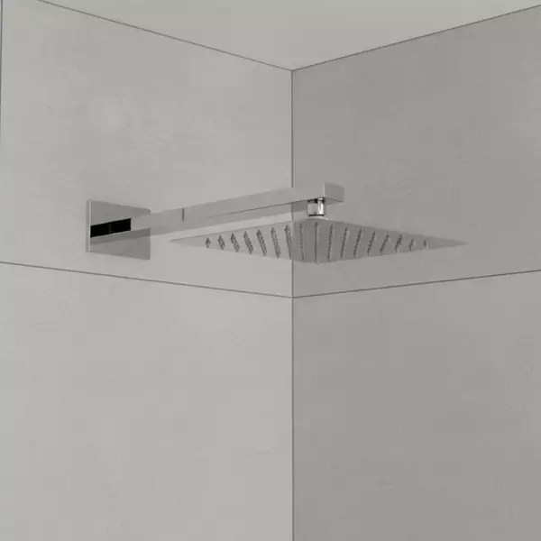 Воронка верхняя душевая Devit Flow D113000000120C-1 с кронштейном 250x250 мм Хром (35675097)