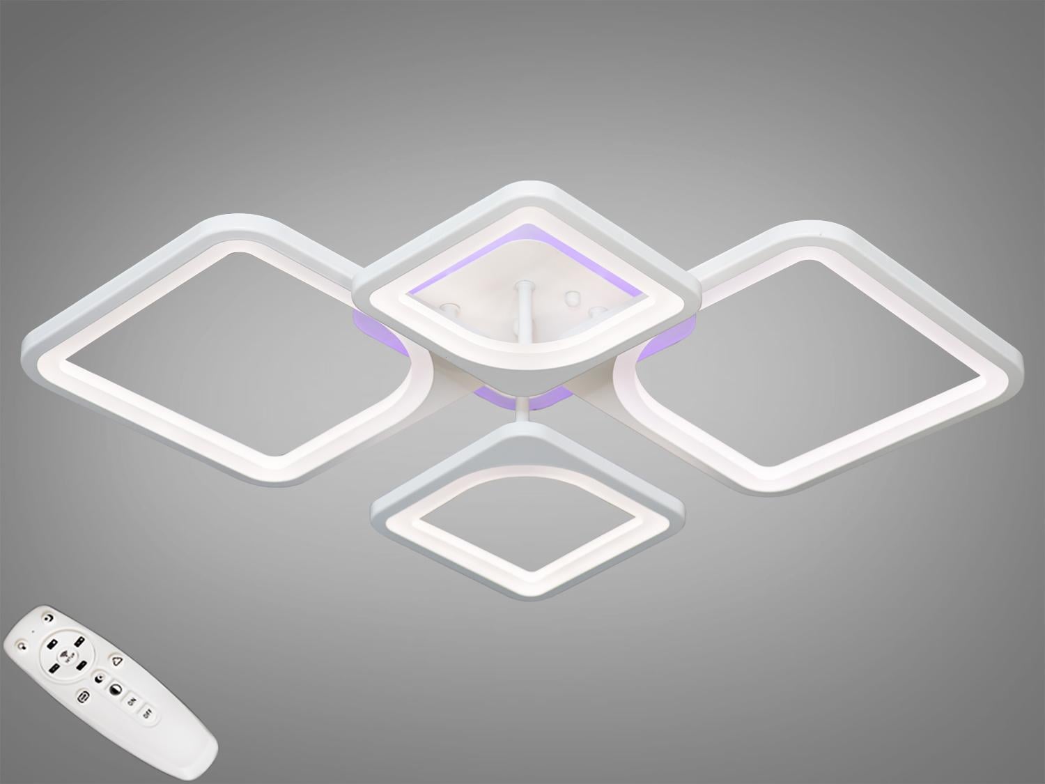 Люстра потолочная с диммером Diasha 8060/2/2WH 3col dim 100W Белый Люстра потолочная с диммером Diasha 8060/2/2WH 3col dim 100W Белый