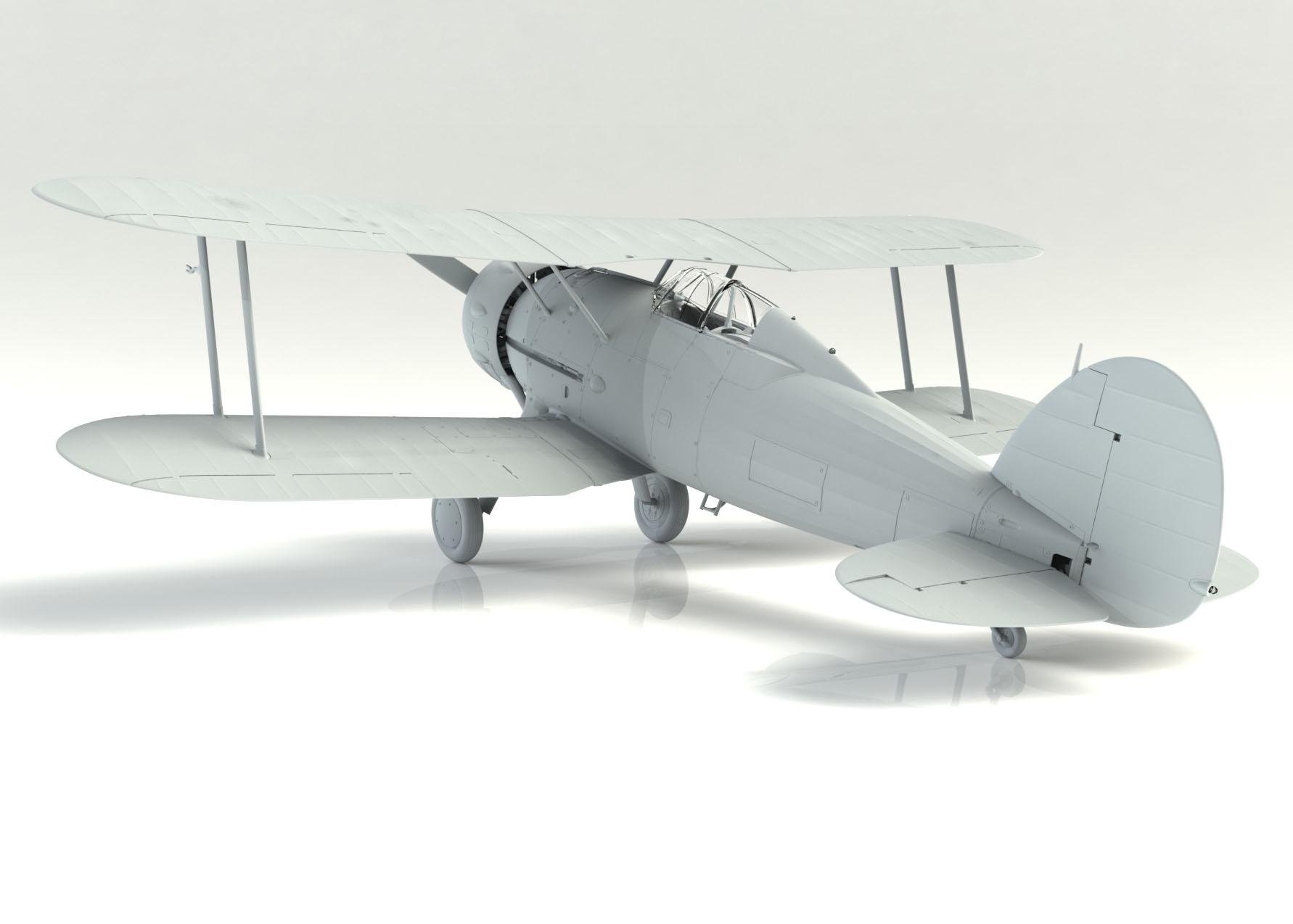 Збірна модель ICM Gloster Gladiator Mk.I британський винищувач 2СВ (32040) - фото 12