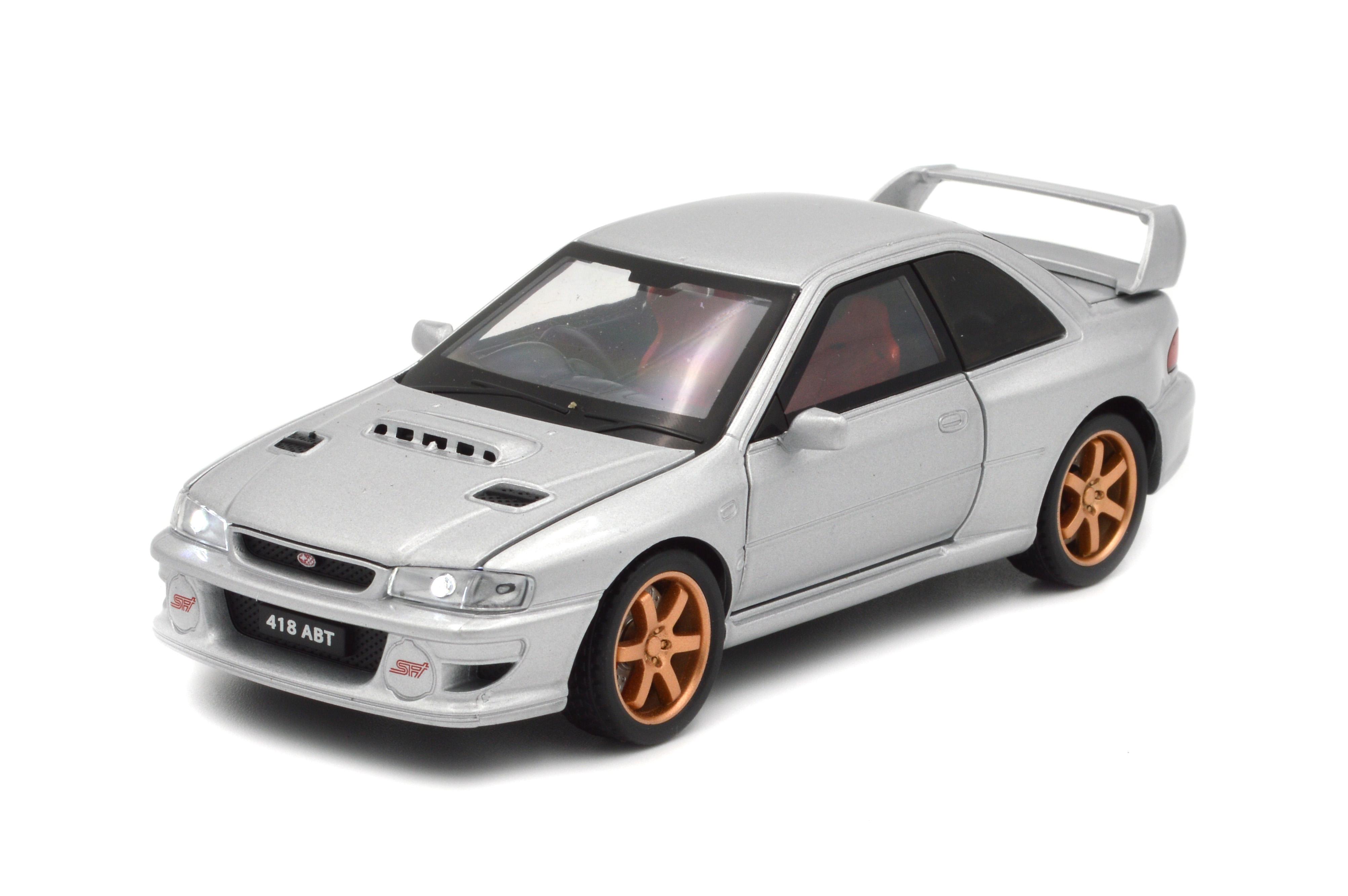Игрушечная машинка металлическая Subaru Impreza WRX STI 1:32 свет/звук/инерция/открываются двери (30718S)