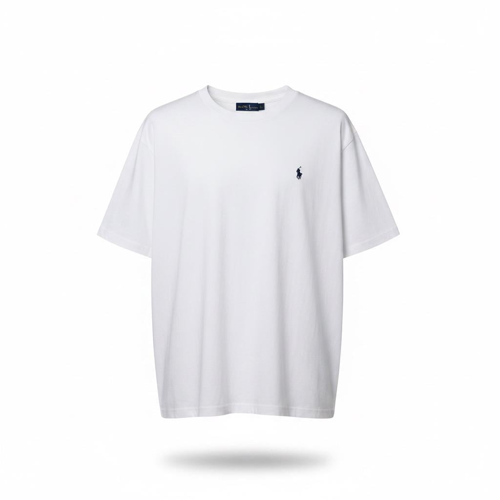 Футболка мужская в стиле Ralph Lauren Essential Cotton Jersey T-Shirt M Белый (RL13003.3M)