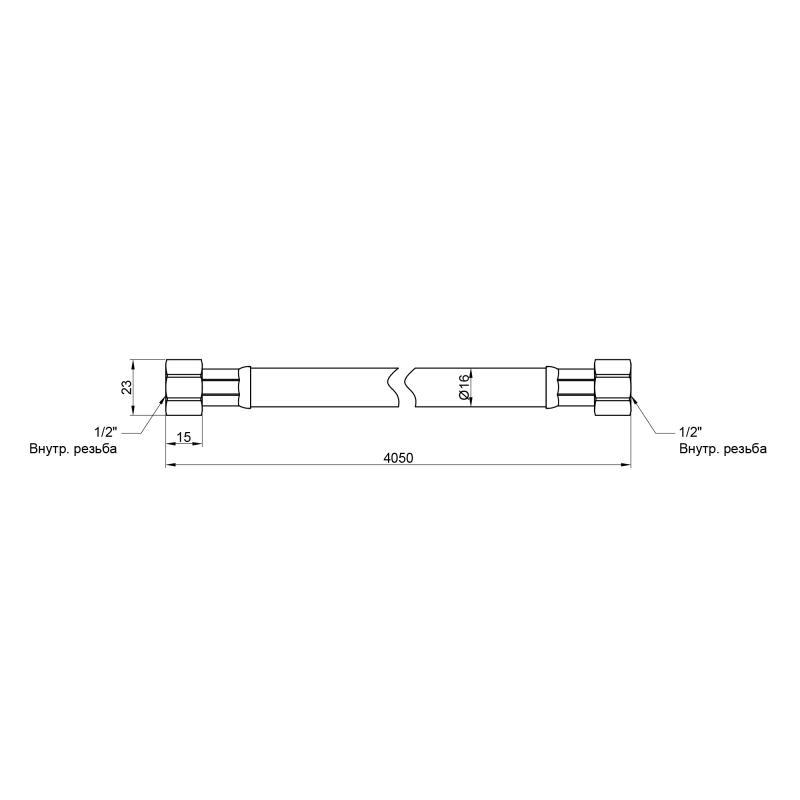 Шланг гумовий для газу SD Plus 1/2 "вв SD090G400 400 см Білий (VRM00010988) - фото 2