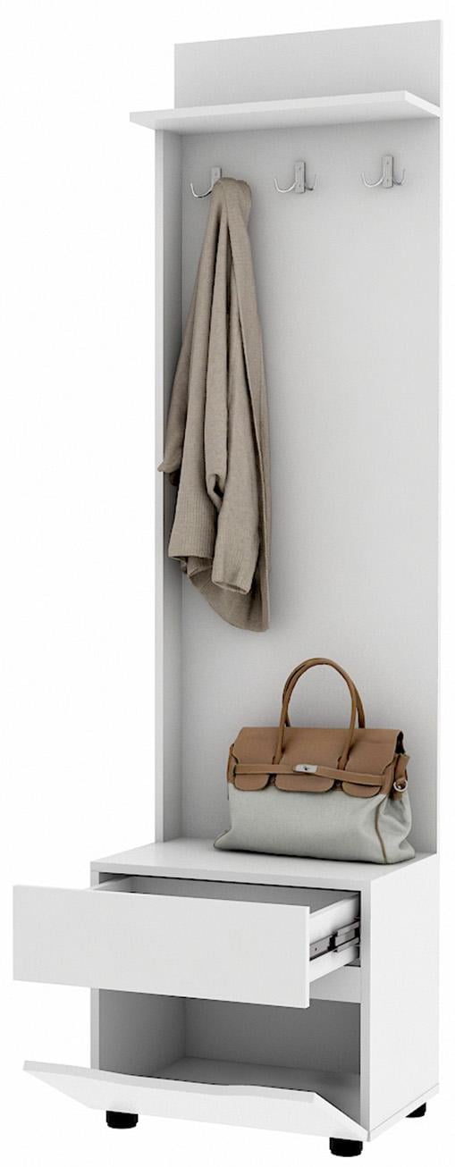 Вешалка в прихожую Мастер Форм Аякс 500х376х1880 мм Нимфея альба (30898) - фото 2 Вешалка в прихожую Мастер Форм Аякс 500х376х1880 мм Нимфея альба (30898) - фото 2