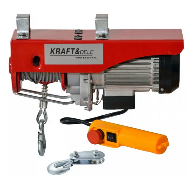 Тельфер електричний Kraft&Dele KD1524 125/250 кг 12 м (31793460) Тельфер електричний Kraft&Dele KD1524 125/250 кг 12 м (31793460)