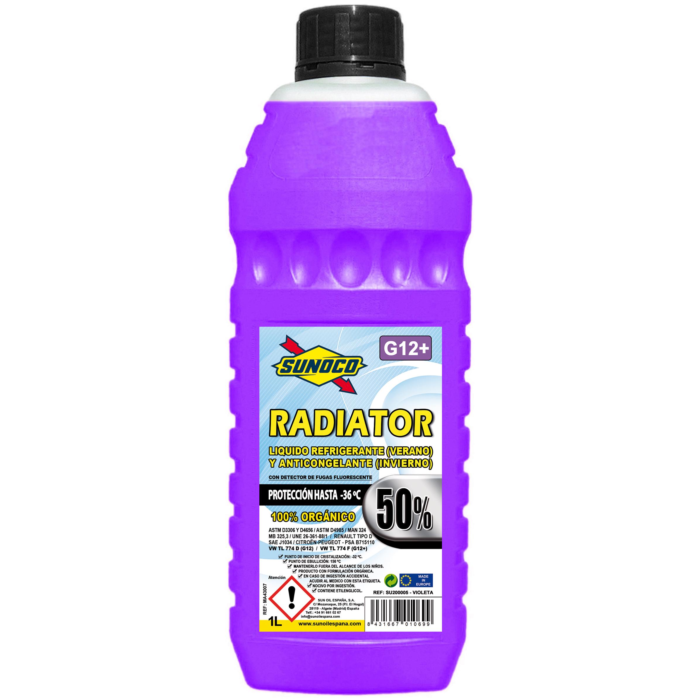 Антифриз Sunoco Radiator Coolant G12+ MA43007 -36 °C 1 л Фиолетовый