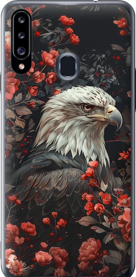 Чехол на Samsung Galaxy A20s A207F Цветочный страж (6102t-1775-42517)