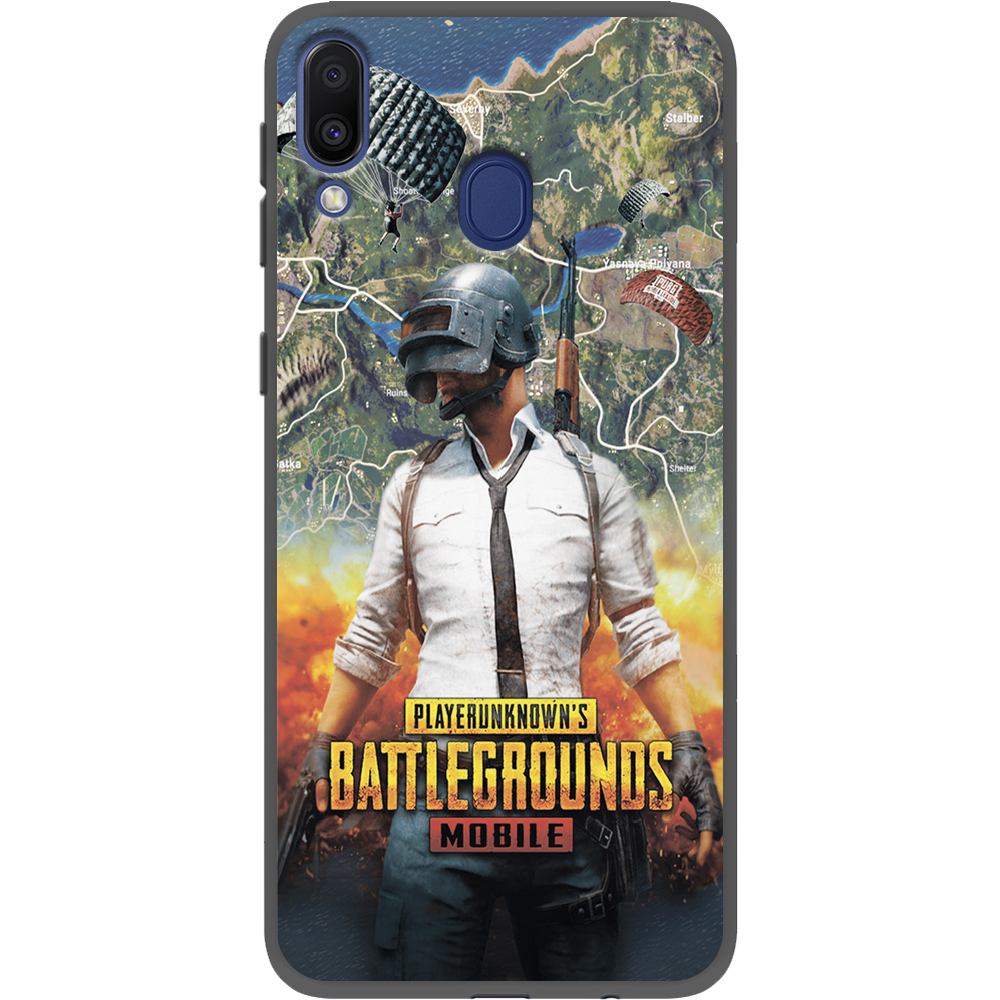 Чехол Boxface Samsung M205 Galaxy M20 PUBG Mobile Черный силикон (36205-up2309-36624)