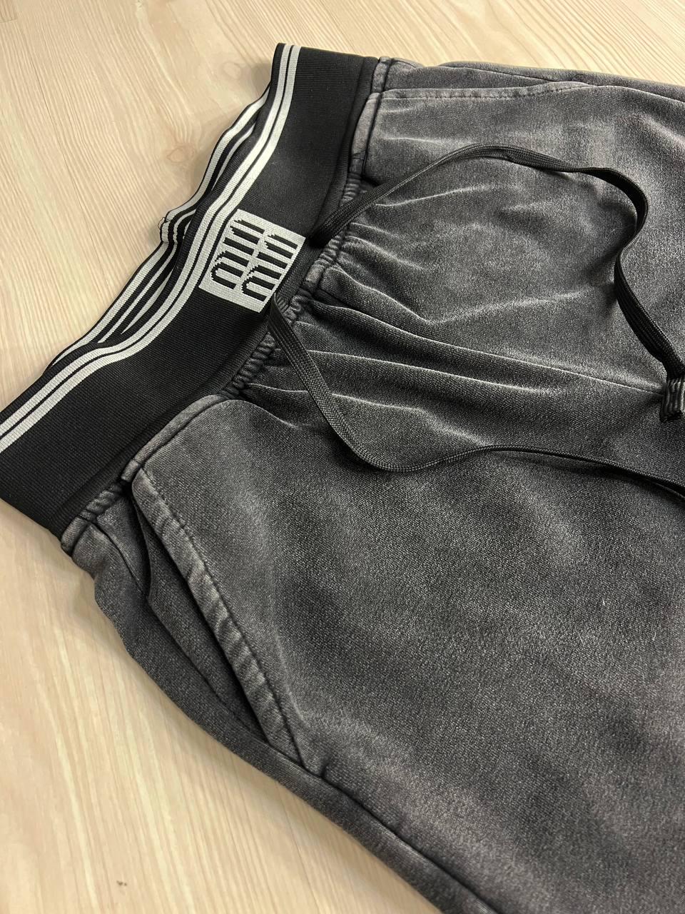 Брюки женские Yimeite 512 палаццо широкие трикотажные вареные тай-дай талия на резинке р. 29 Черный (3890) - фото 2 Брюки женские Yimeite 512 палаццо широкие трикотажные вареные тай-дай талия на резинке р. 29 Черный (3890) - фото 2