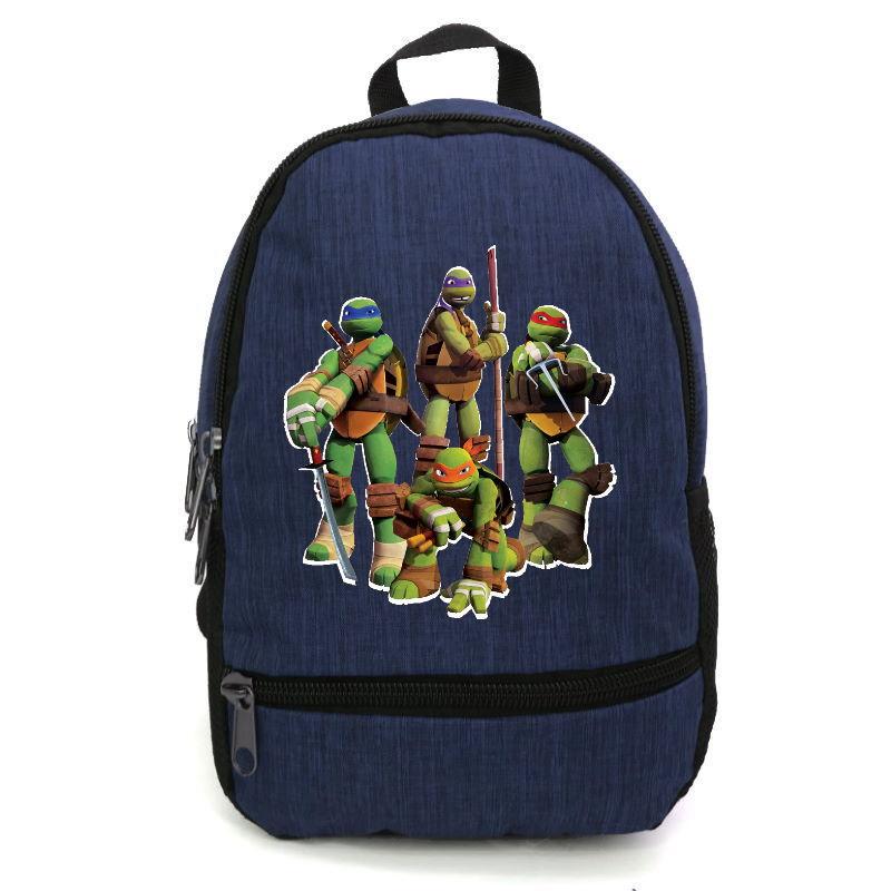 Школьный рюкзак Cappuccino Toys ninja turtle-06 с принтом Черепашки ниндзя 12,5 л Синий (1381809889)