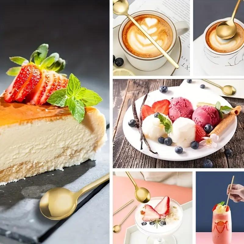 Ложка кофейная из нержавеющей стали Золотистый (2498596046) - фото 5 Ложка кофейная из нержавеющей стали Золотистый (2498596046) - фото 5