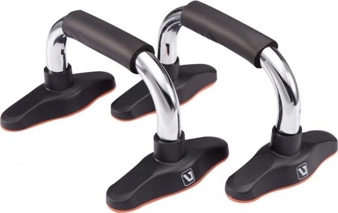 Упоры для отжиманий LiveUp CHROME PUSH UP BAR Черно-оранжевый (LS3162)