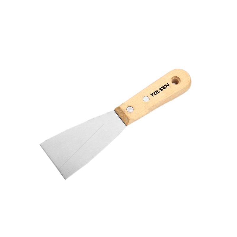 Шпатель Tolsen 50 мм сталь деревянная рукоятка (40202) Шпатель Tolsen 50 мм сталь деревянная рукоятка (40202)