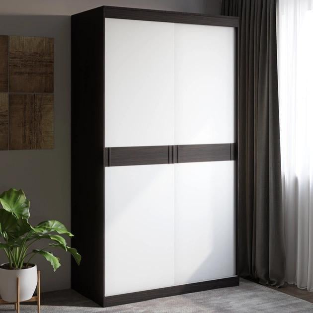 Шафа-купе Еверест Соната-1200 2-х дверна Венге/Білий (е-20454) Шафа-купе Еверест Соната-1200 2-х дверна Венге/Білий (е-20454)