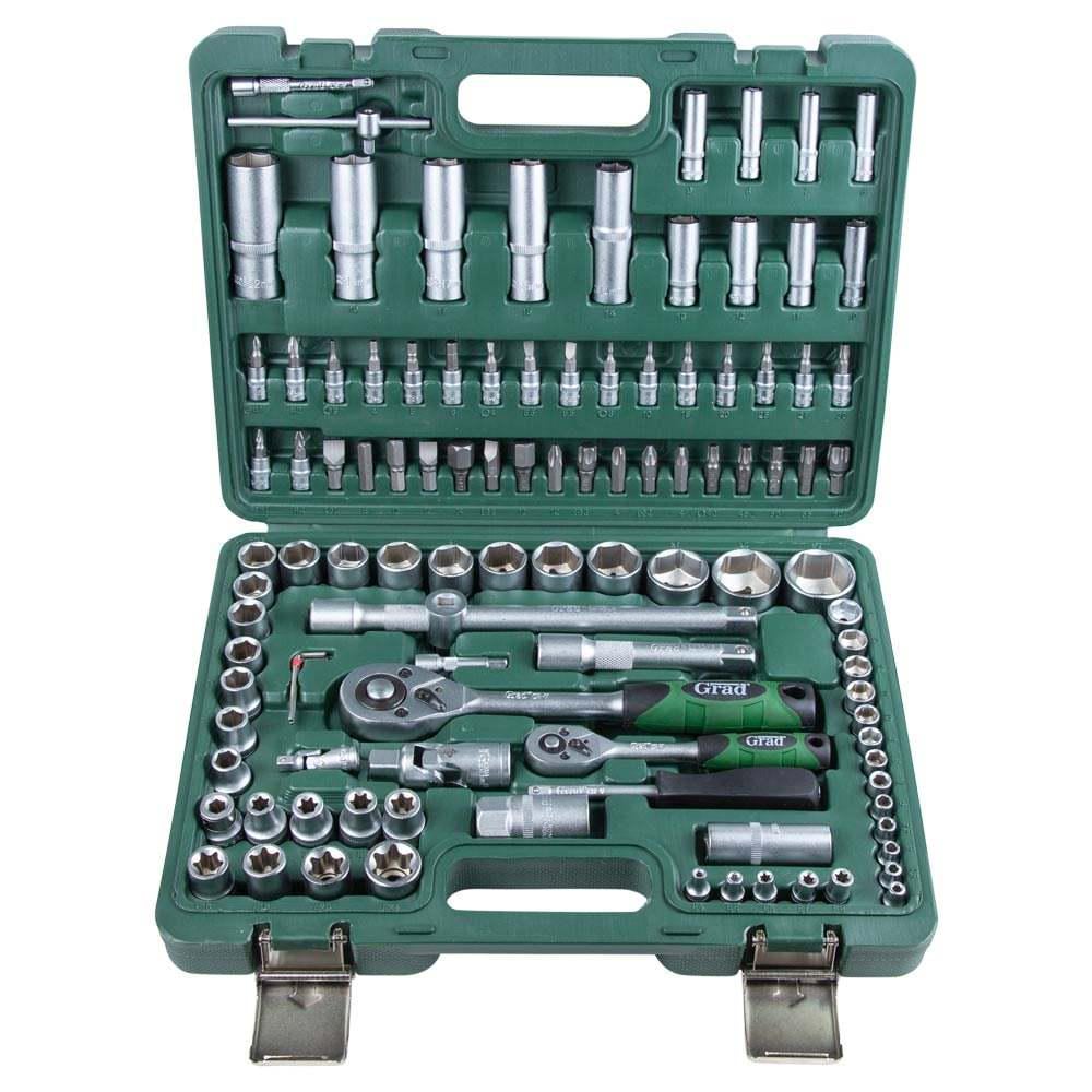 Набор насадок торцевых и бит Grad 1/4" 1/2" 108 шт. (6004275)