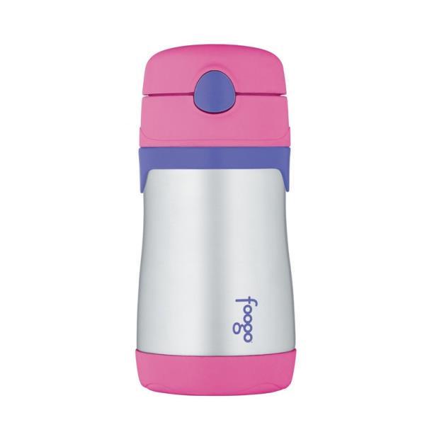 Термокружка детская Thermos Foogo Vacuum с трубочкой Pink/Purple (110011)