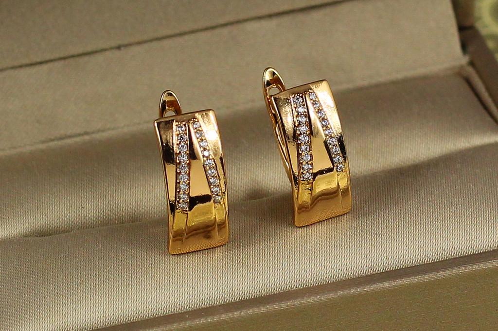 Серьги Xuping Jewelry Парус 1,6 см Золотистый (2427297255)