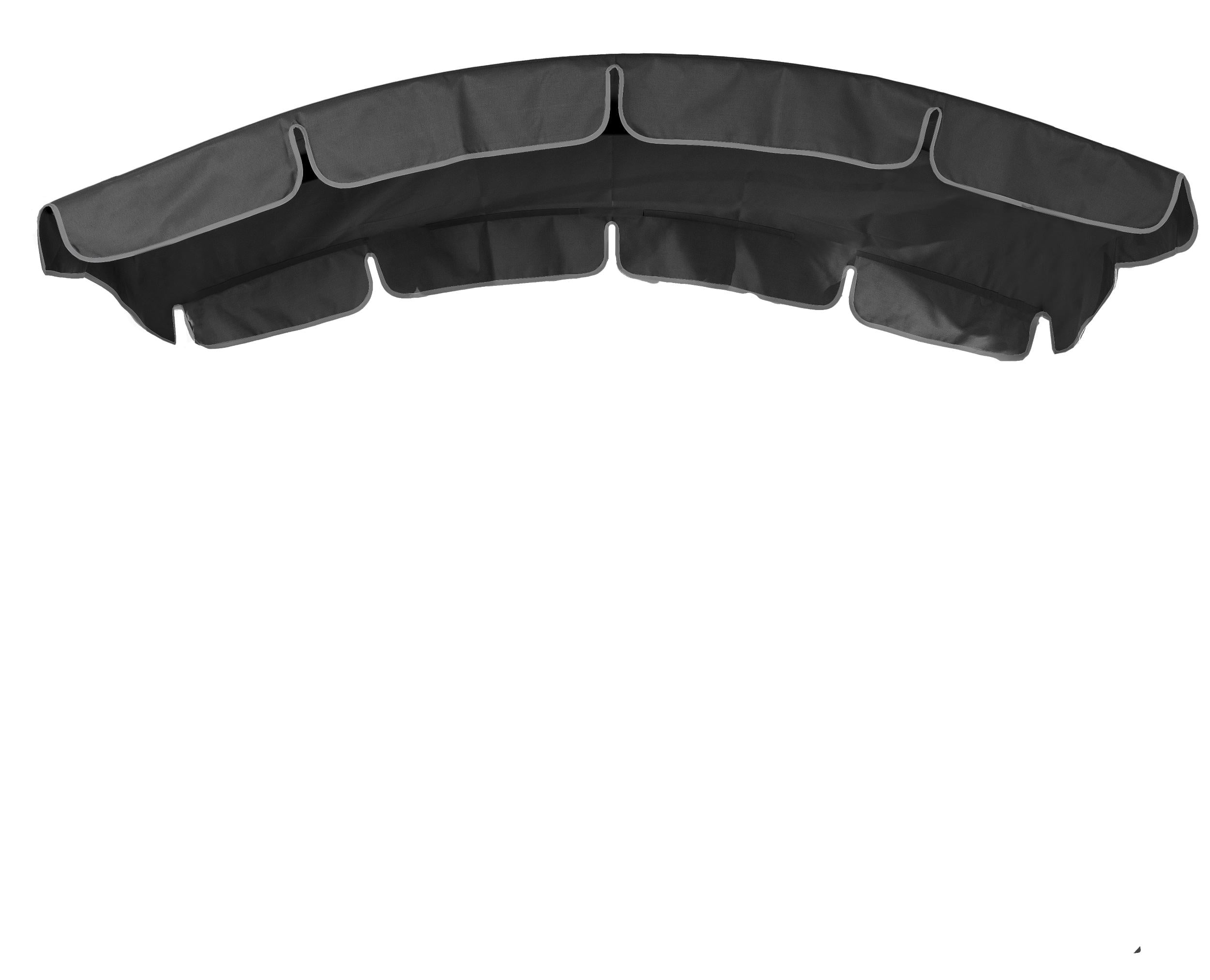 Тент-крыша для качелей eGarden с округлой крышей 145х225 см Темно-серый (5368)