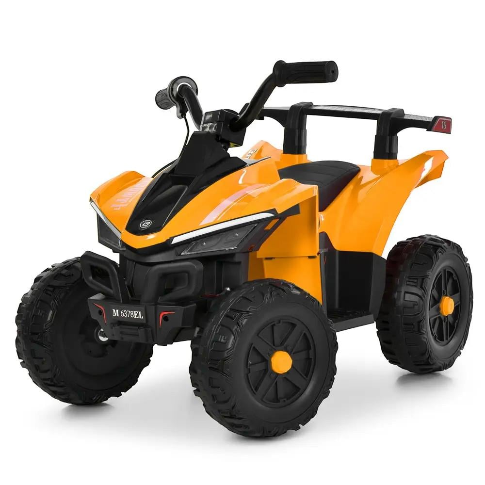 Электроквадроцикл детский Bambi M 6378EL-7 2 двигателя 12 В Оранжевый