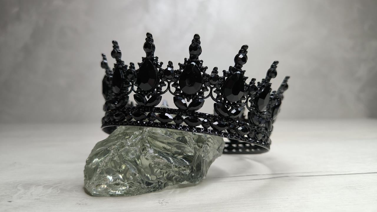 Корона на торт D 12,5 см Чорний