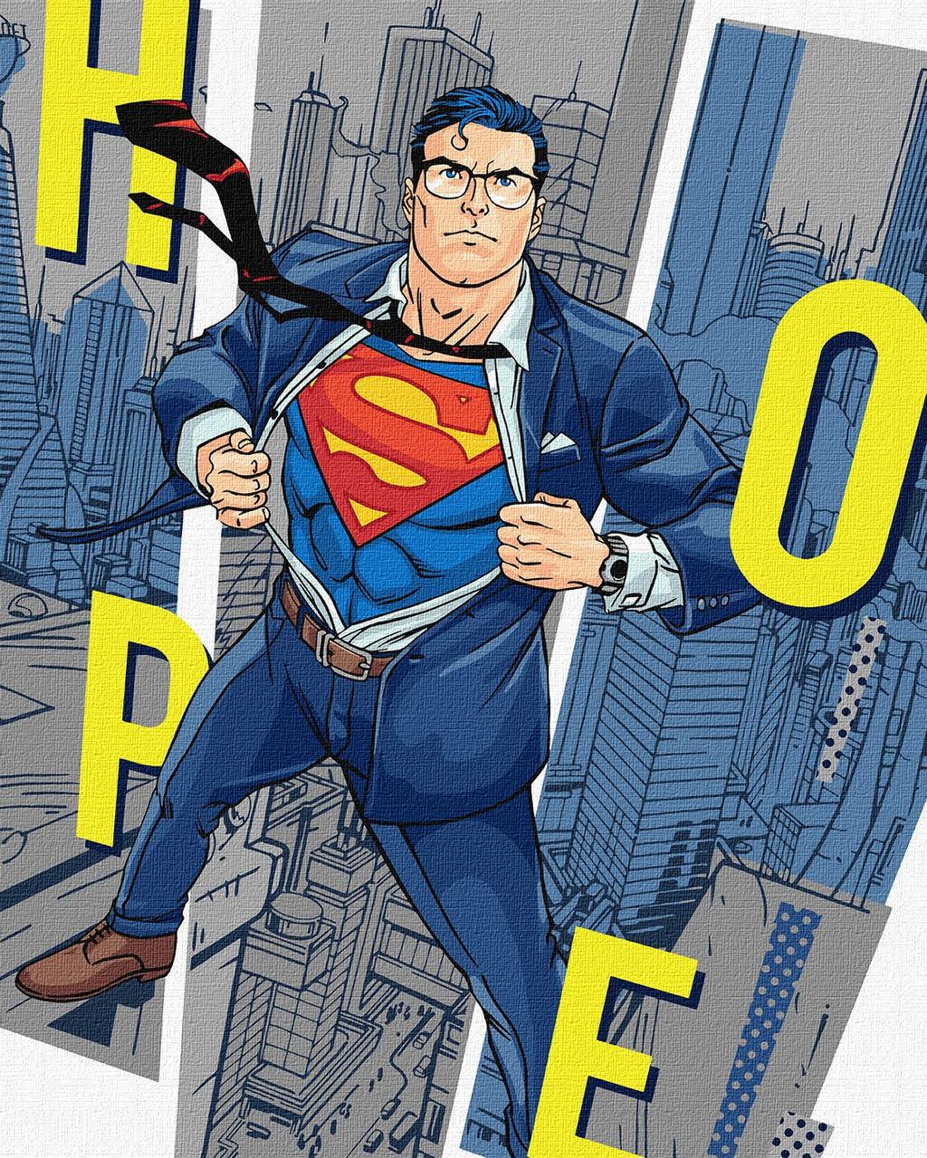 Картина по номерам WB Superman Hope 40х50 см (3070846468)