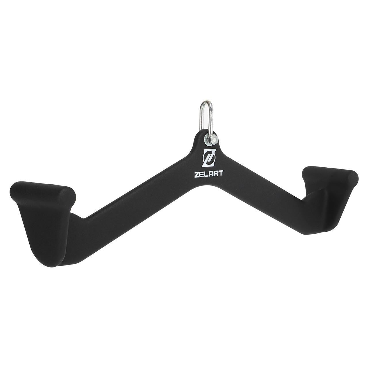 Рукоятка для тяги із середнім хватом Mide Grip нековзне покриття Zelart TA-9629 55 см Чорний (2793278002)