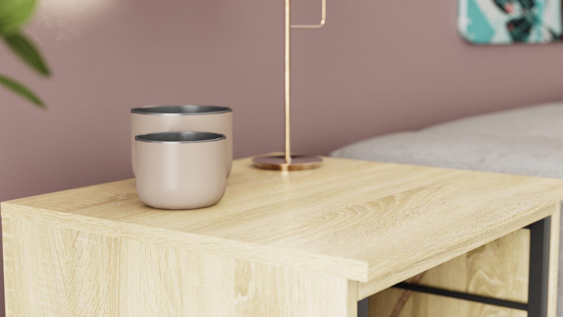 Стіл-тумба трансформер Ferrum-decor Смарт 2/1 метал/ДСП 16 мм 750x1450x500 мм Чорний/Дуб Сонома (FRD-105098) - фото 8