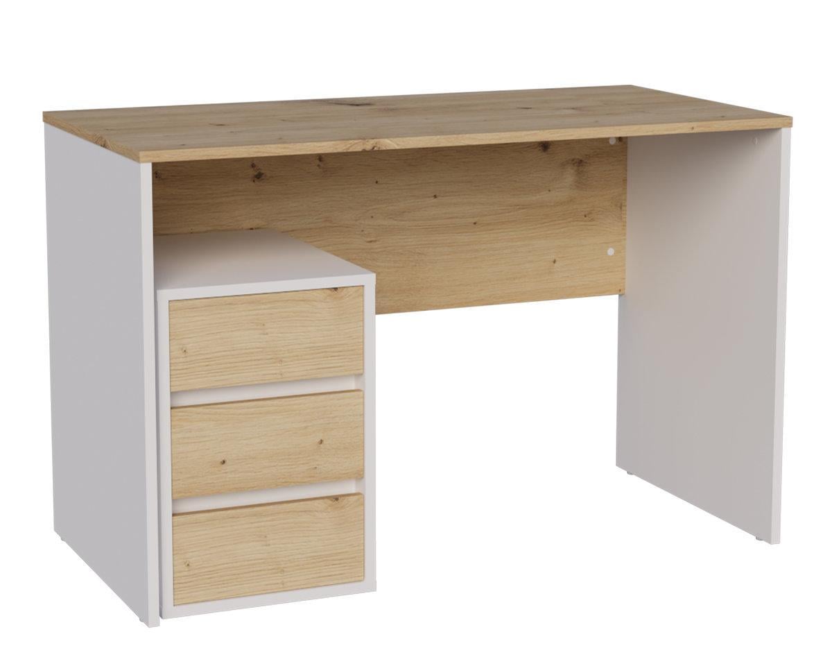 Письменный стол VICTOR D/B 78,6х60х120 см Дуб Артизан/Белый Бриллиант