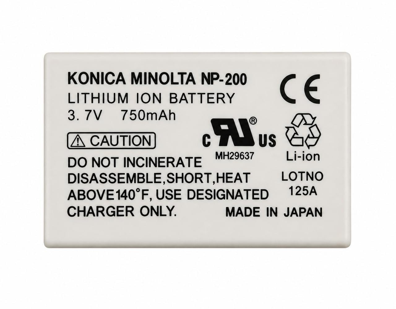 Аккумулятор для Konica Minolita NP-200 (000042687)