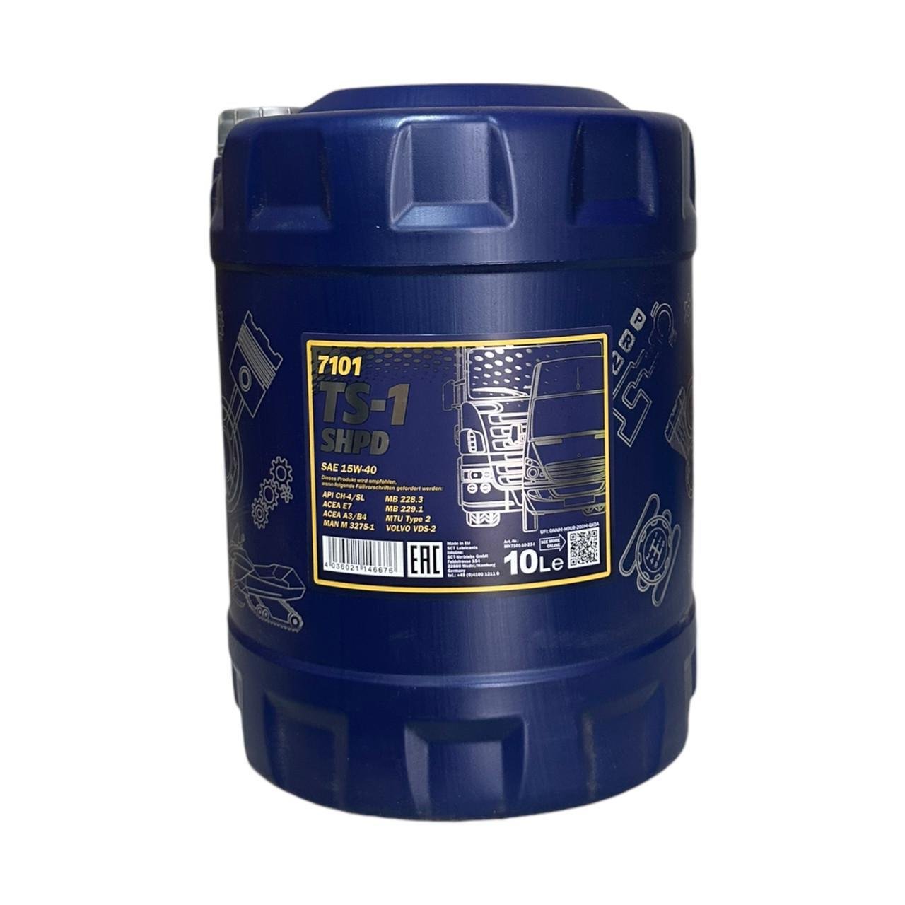 Моторне мастило Mannol TS-1 SHPD 15W-40 10 л