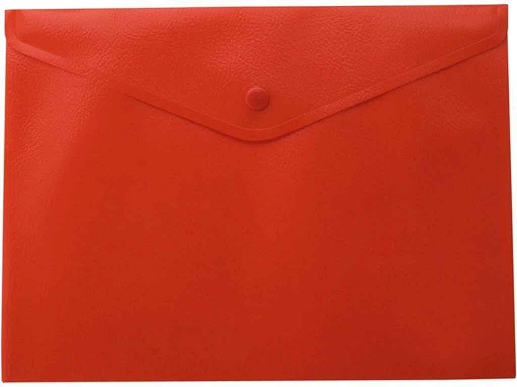 Папка-конверт Buromax А5 на кнопке матовая Красный (BM.3935-05)