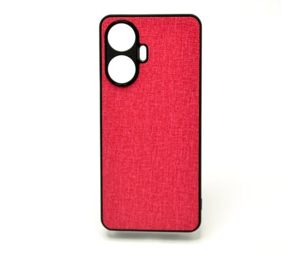Чехол накладка New Textile leather саse для Realme C55 Красный