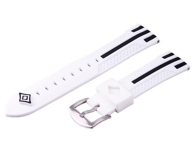 Силіконовий ремінець Primo Dart для годинника Motorola Moto 360 2nd gen 46 мм White/Black (719877538)