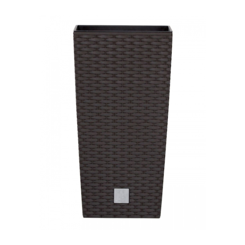 Горшок для цветов Prosperplast Rato высокий с вставкой Н-50 см Коричневый (71951-440)