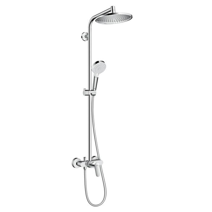 Душевая система со смесителем Hansgrohe CROMETTA S 240 1jet 27269000 Хром (112018)