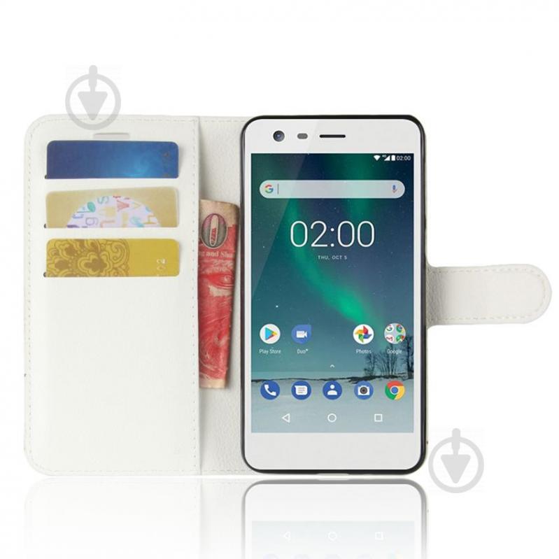 Чохол-книжка Litchie Wallet для Nokia 2 White (lwwh0169)