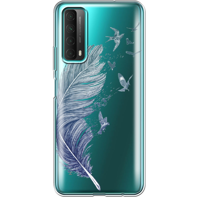 Чехол Boxface Huawei P Smart 2021 Feather Прозрачный силикон (41133-cc38-41133)