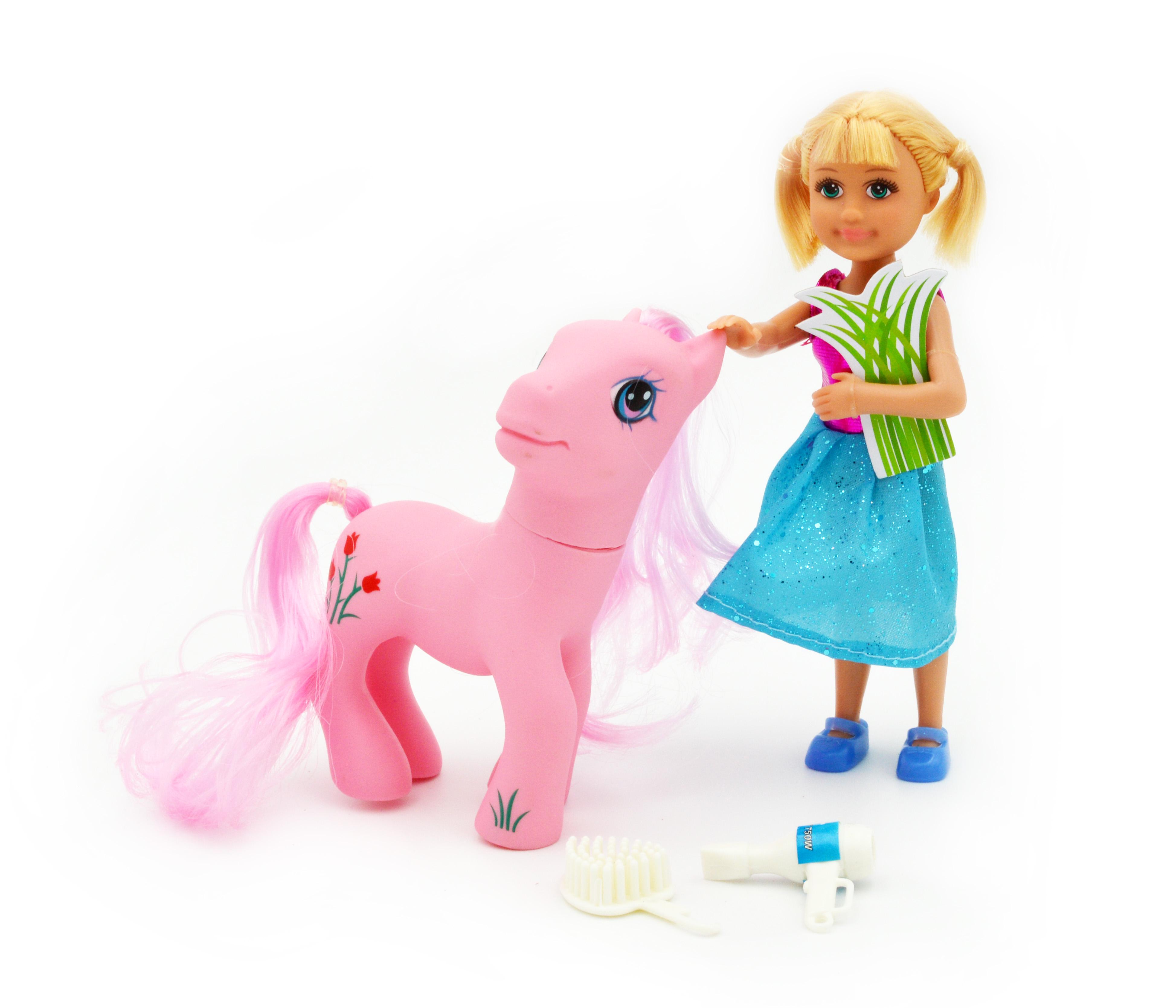 Лялька Defa 8303 з поні гребінцем та феном