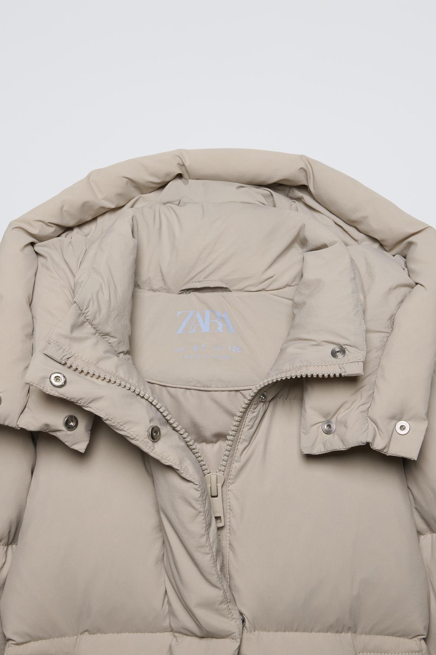 Куртка для дівчинки Zara 122 см Бежевий (0562773806) - фото 3 Куртка для дівчинки Zara 122 см Бежевий (0562773806) - фото 3